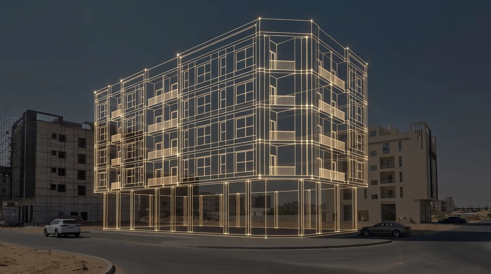 Concept visual of a residential building